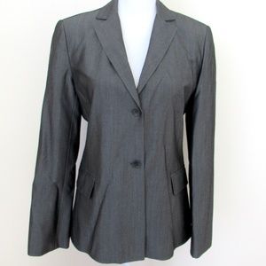 BCBG MAX AZRIA Silver Grey Blazer Jacket